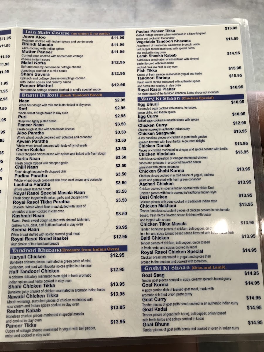 Menu Royal Rasoi Indian Cuisine-5