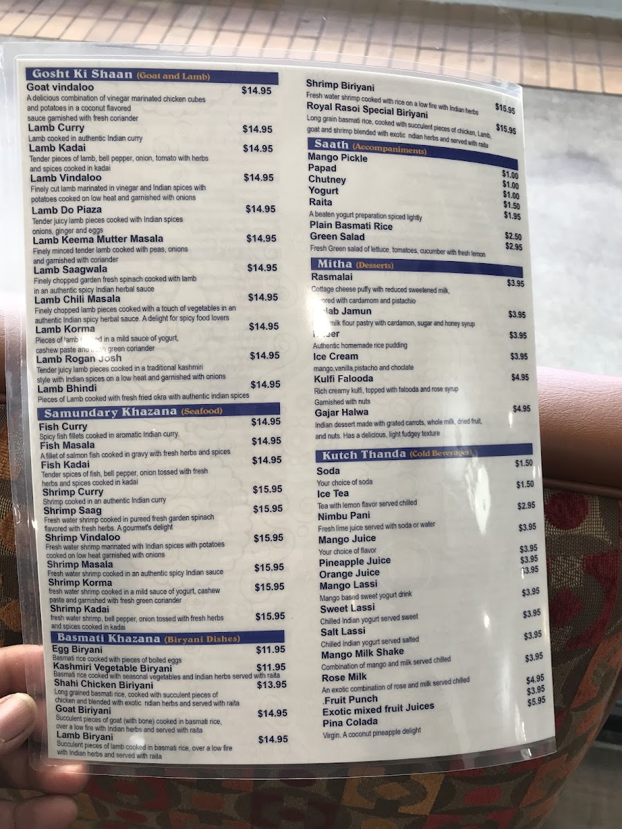 Menu Royal Rasoi Indian Cuisine-7