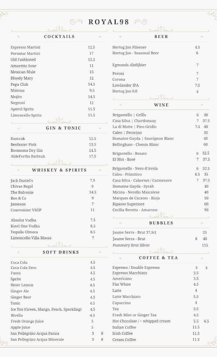 Menu Royal98-2
