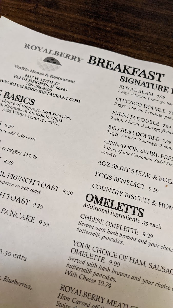 Menu Royalberry Waffle House & Restaurant-4