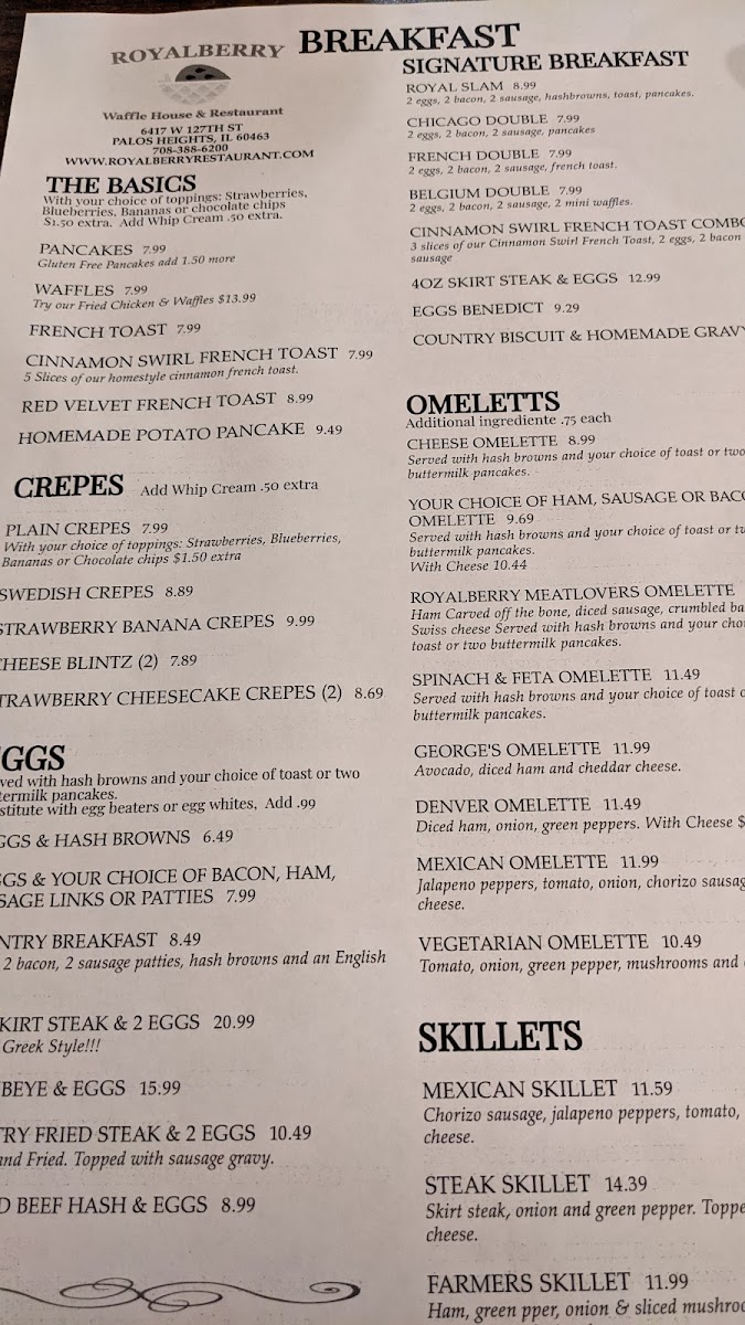 Menu Royalberry Waffle House & Restaurant-5