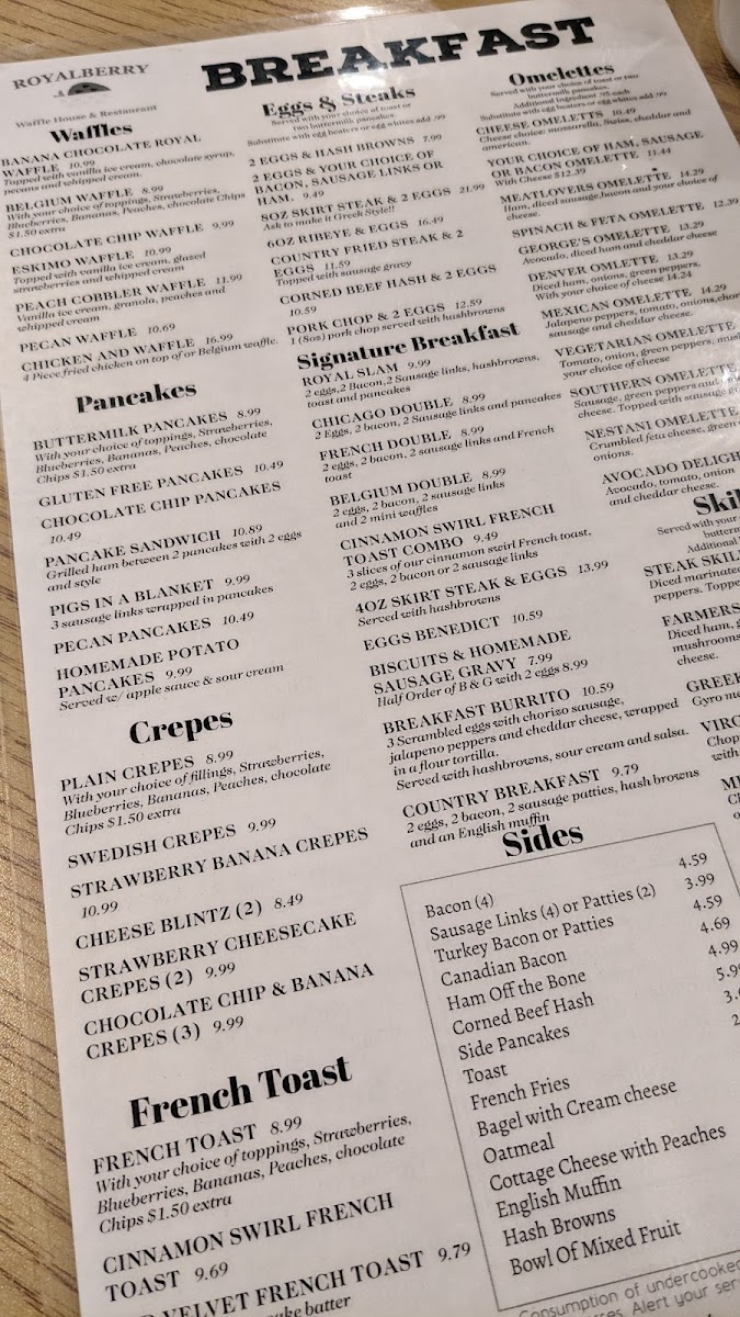 Menu Royalberry Waffle House & Restaurant-6