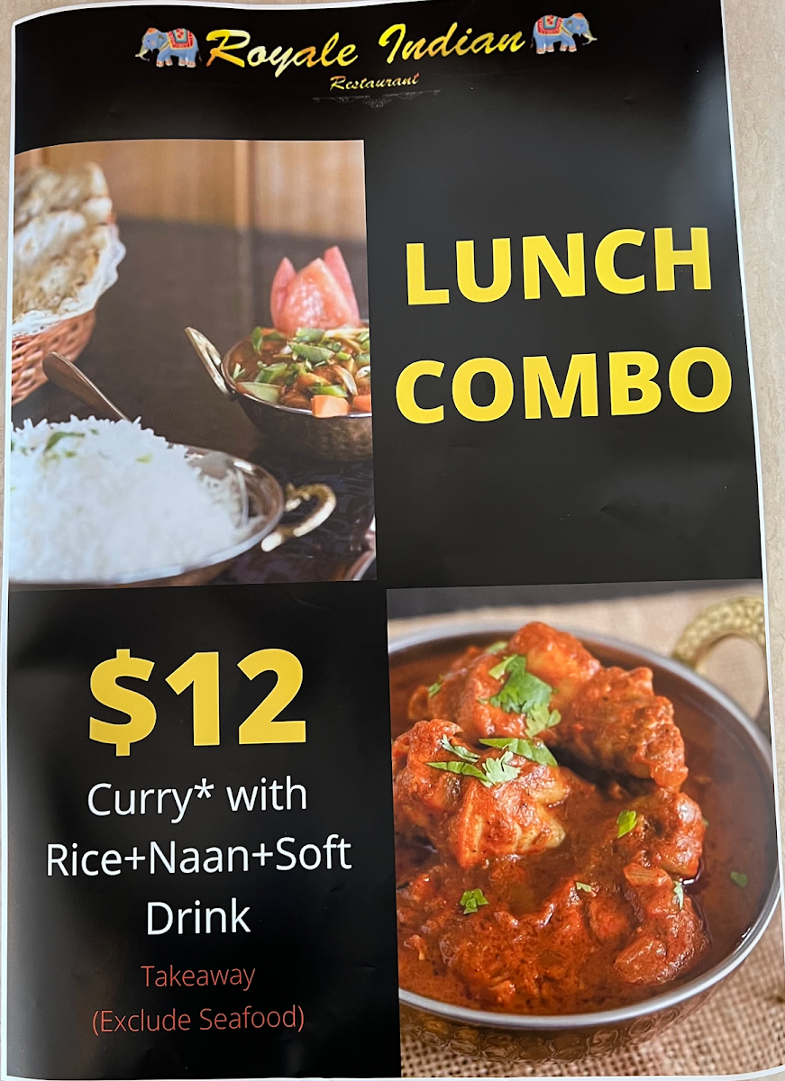 Menu Royale Indian Restaurant - Davies Corner-5