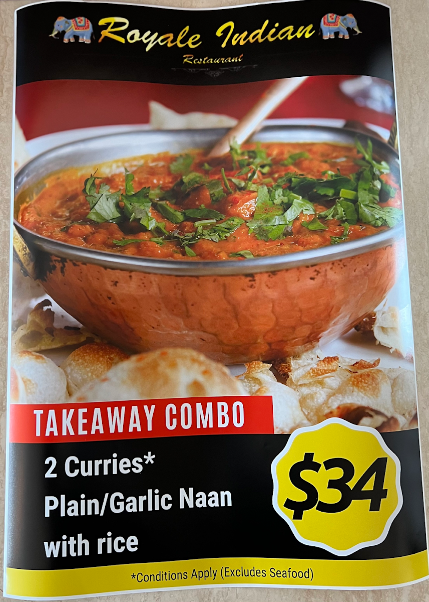 Menu Royale Indian Restaurant - Davies Corner-6