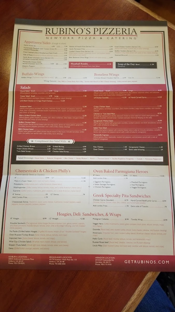 Menu Rubino's Pizzeria-3