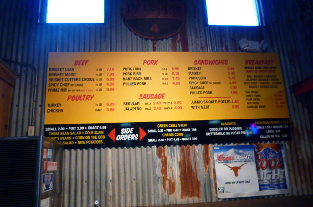 Menu Rudy's 'country Store' And Bar-B-Q-8