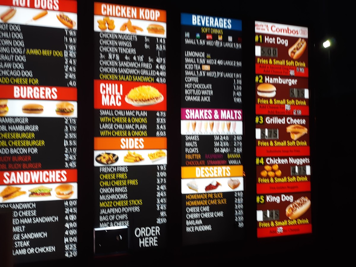 Menu Rudy's Hot Dog-2