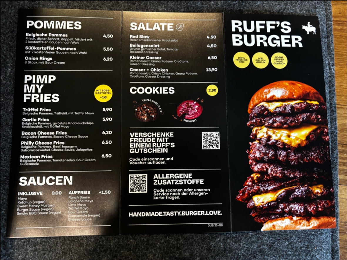 Menu Ruff's Burger Düsseldorf-3