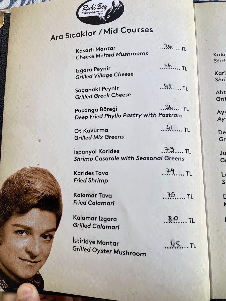 Menu Ruhibey Restaurant 1949-5