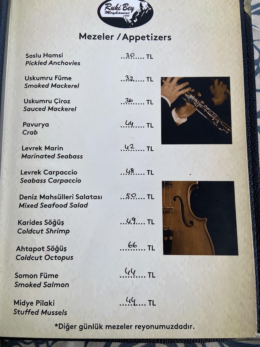 Menu Ruhibey Restaurant 1949-6