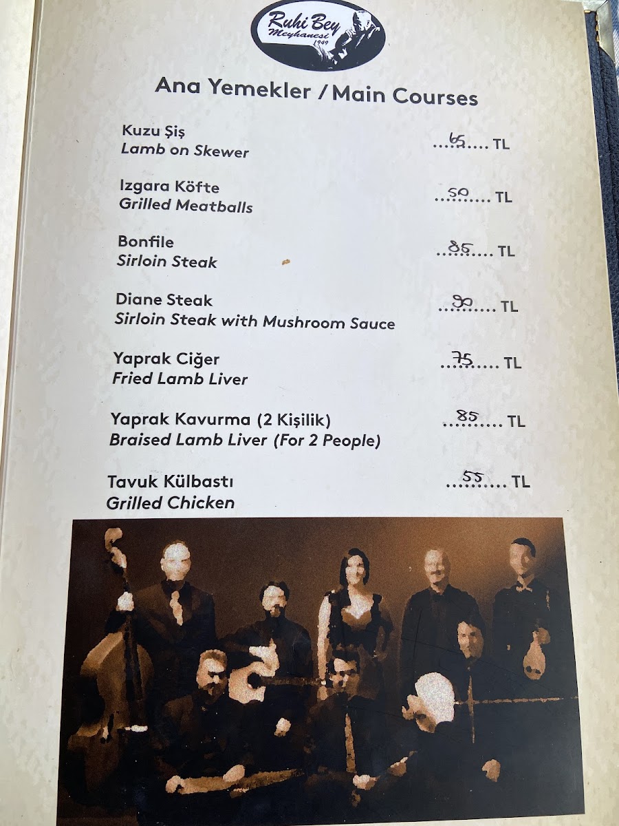 Menu Ruhibey Restaurant 1949-9