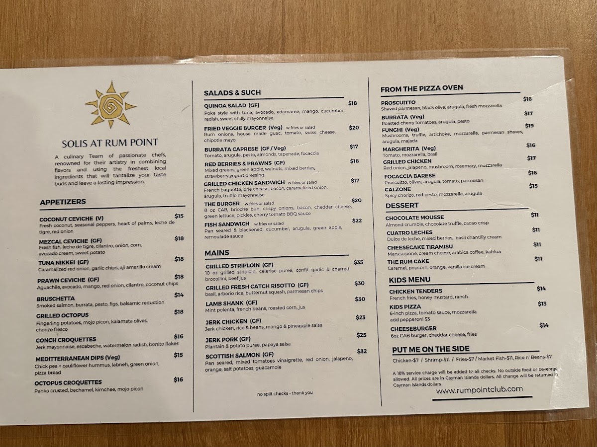 Menu Rum Point Club-7