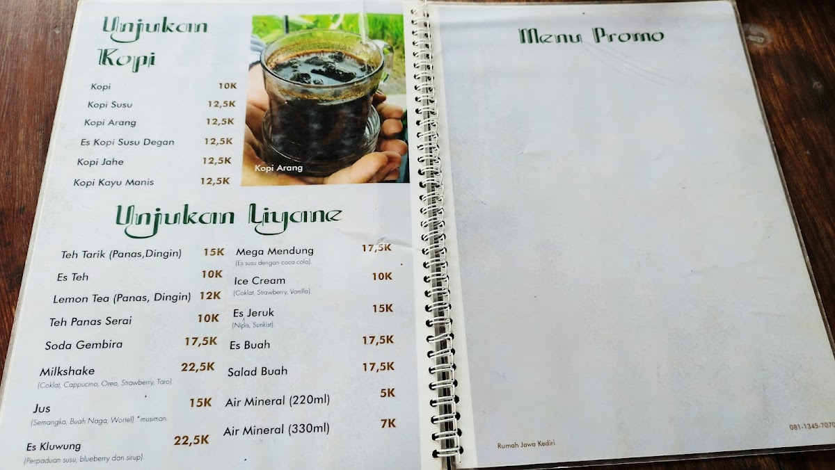 Menu Rumah Jawa Kediri-10