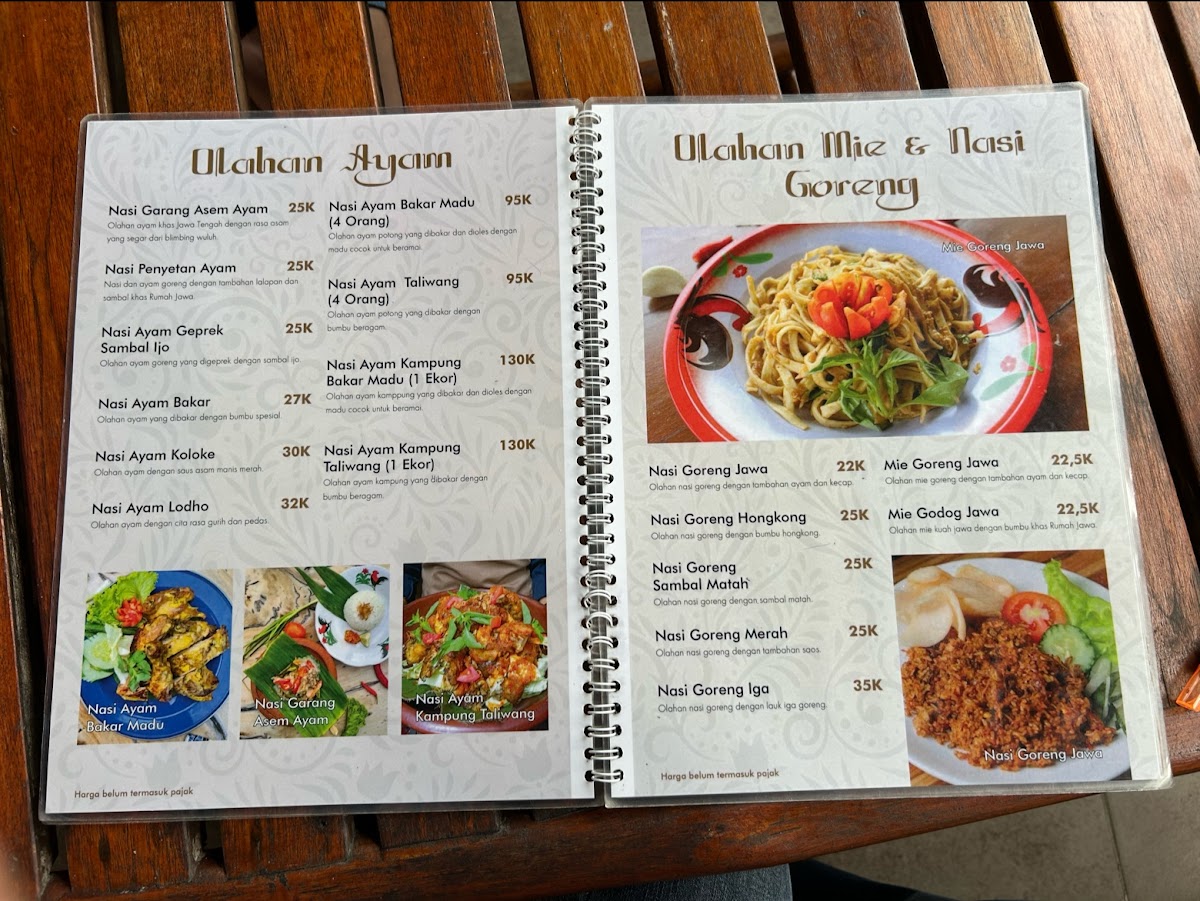 Menu Rumah Jawa Kediri-3