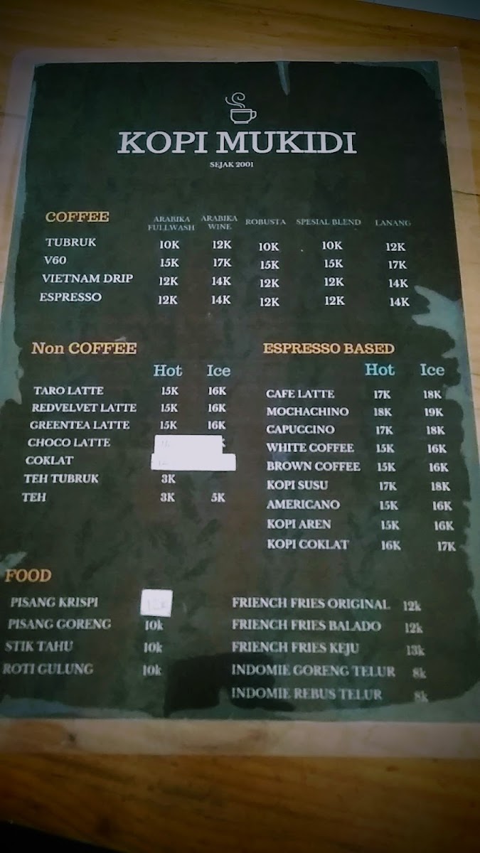 Menu Rumah Kopi Mukidi Temanggung-5