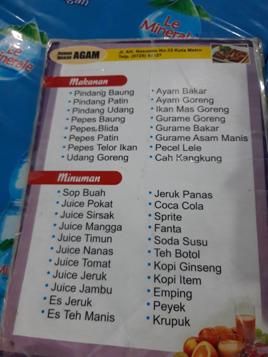 Menu Rumah Makan Agam-6