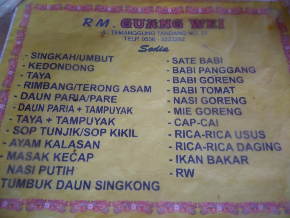 Menu Rumah Makan Babi Guang Wei-8