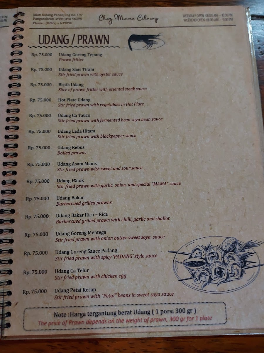 Menu Rumah Makan Chez Mama Cilacap-3