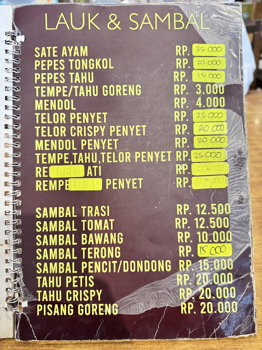 Menu Rumah Makan Inggil-1
