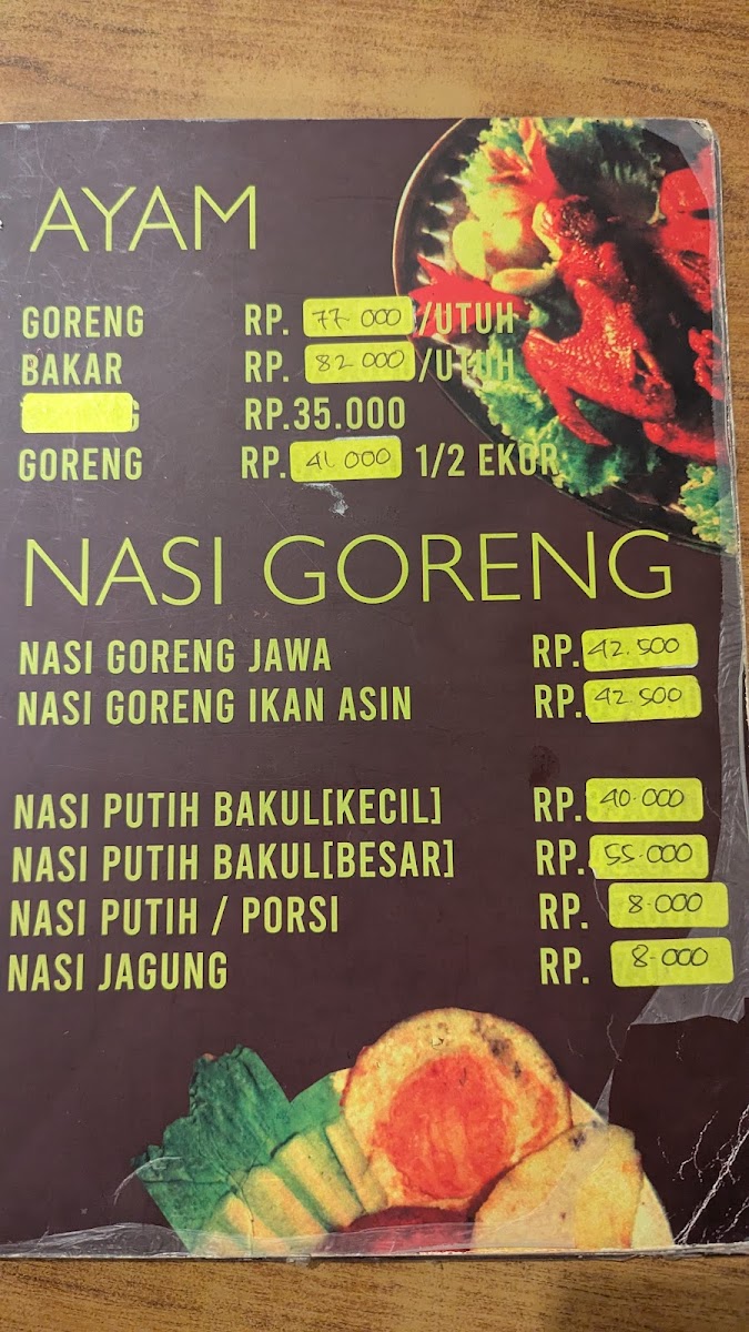 Menu Rumah Makan Inggil-2