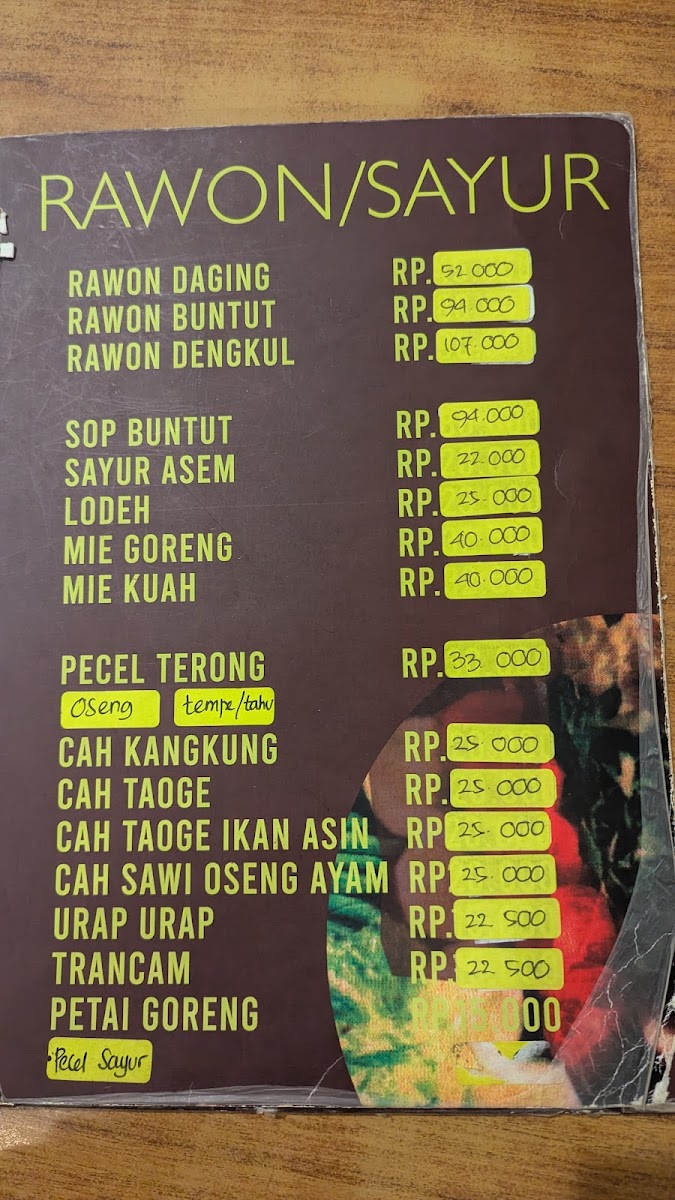 Menu Rumah Makan Inggil-4