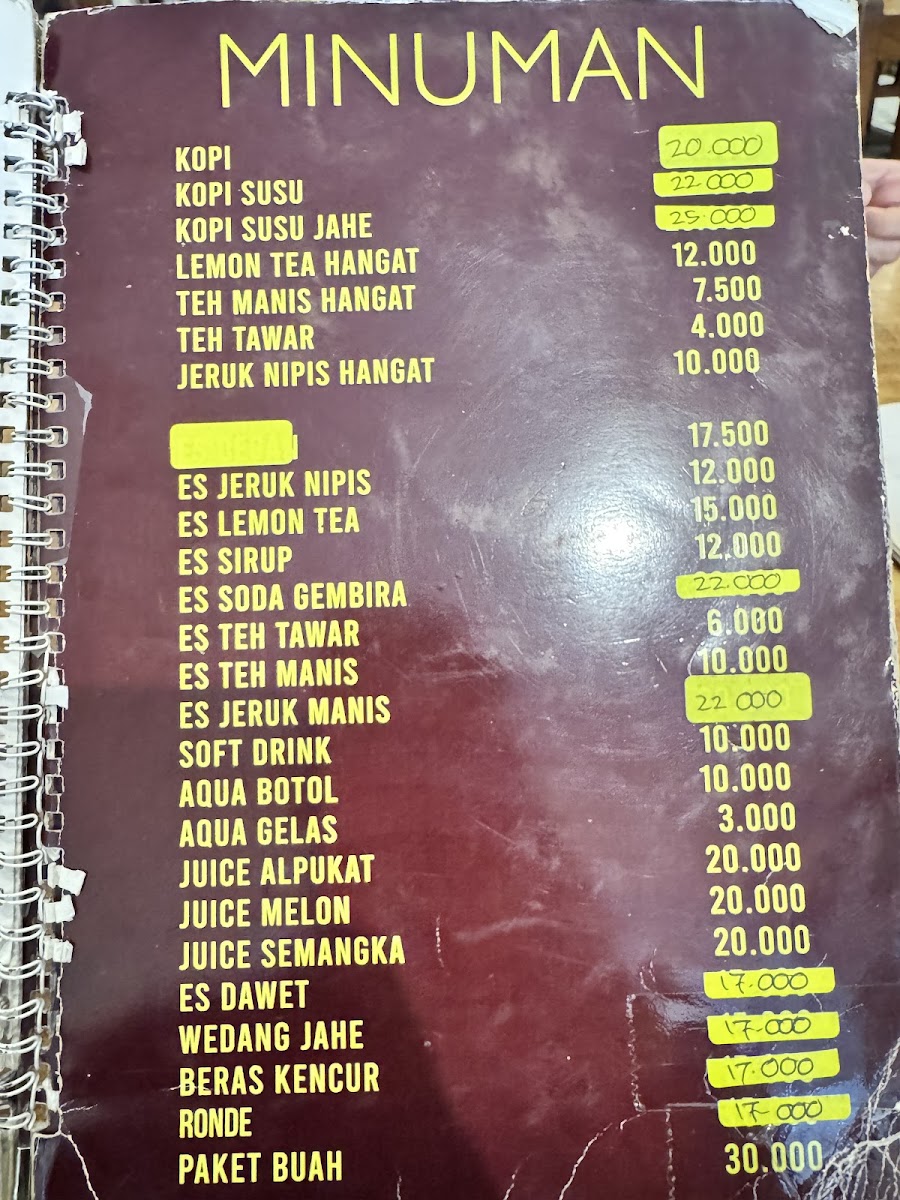 Menu Rumah Makan Inggil-5