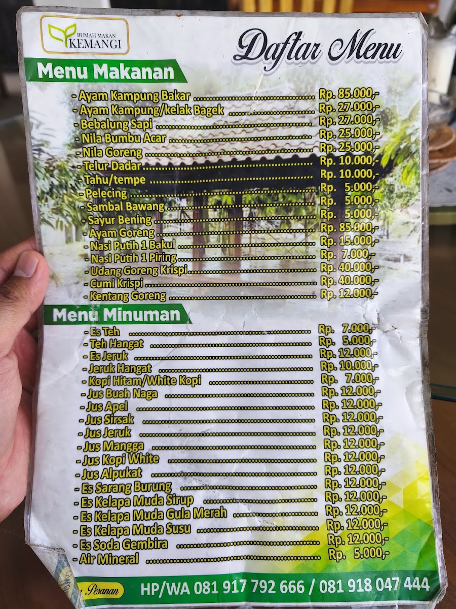 Menu Rumah Makan Kemangi-1