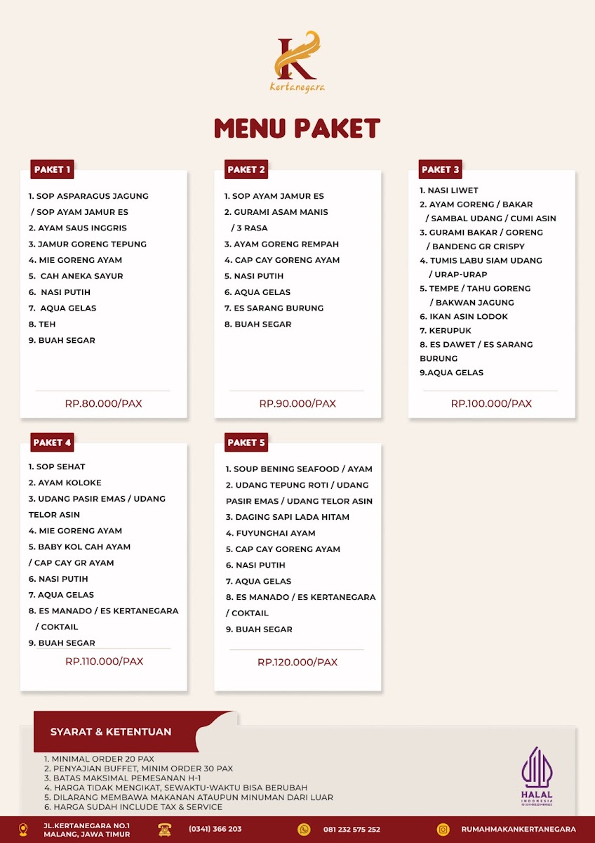 Menu Rumah Makan Kertanegara-1