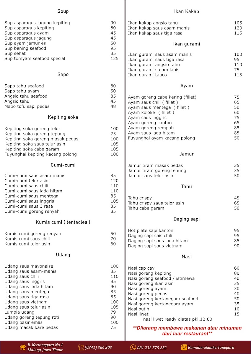 Menu Rumah Makan Kertanegara-4