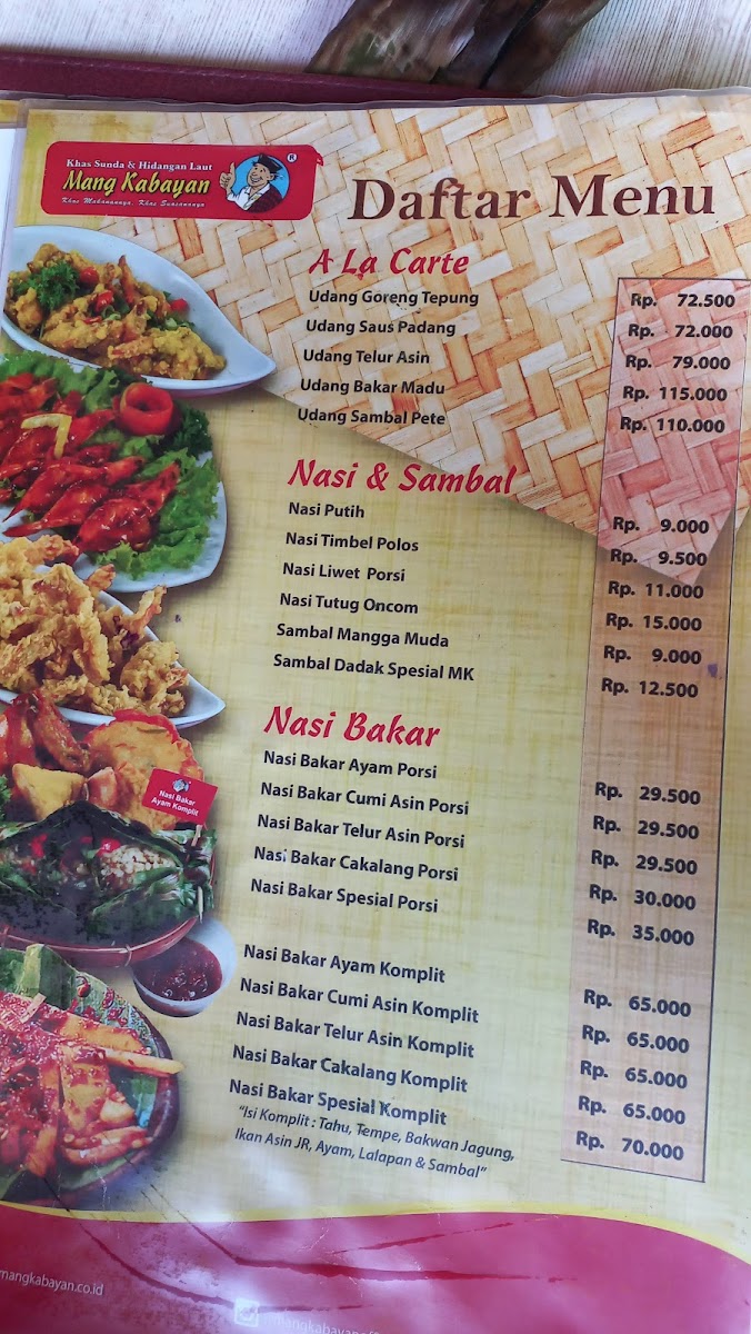 Menu Rumah Makan Mang Kabayan-10