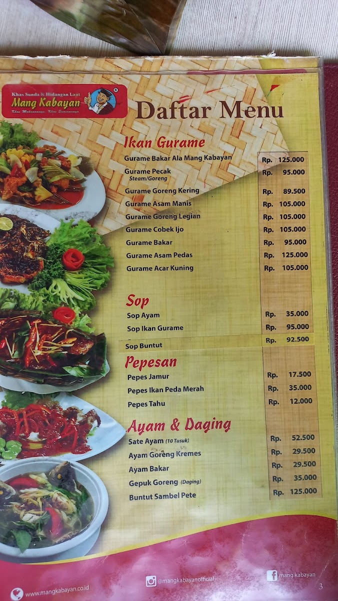 Menu Rumah Makan Mang Kabayan-4
