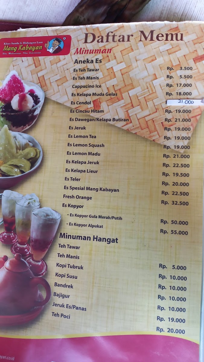 Menu Rumah Makan Mang Kabayan-7
