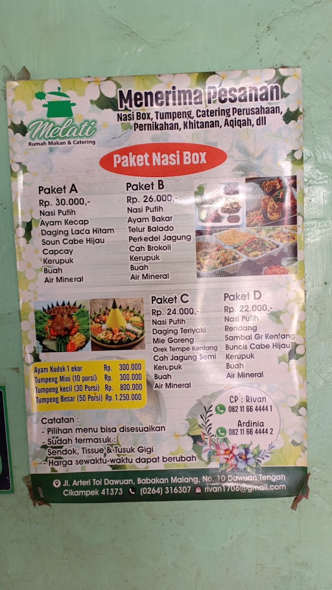 Menu Rumah Makan Melati-1