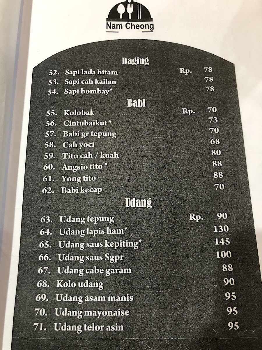 Menu Rumah Makan Nam Cheong-9