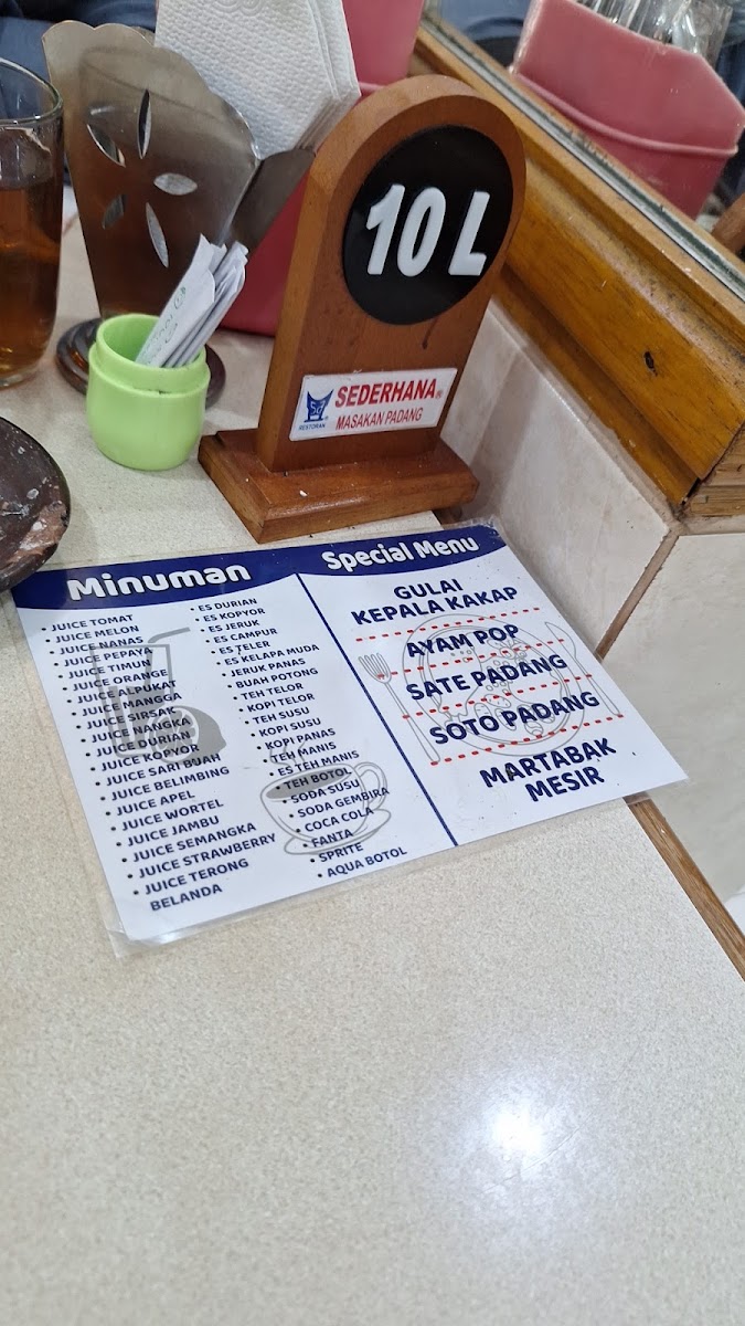 Menu Rumah Makan Padang Sederhana-7