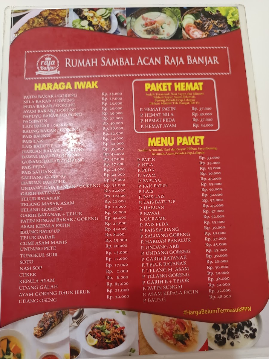 Menu Rumah Sambal Acan Raja Banjar-7