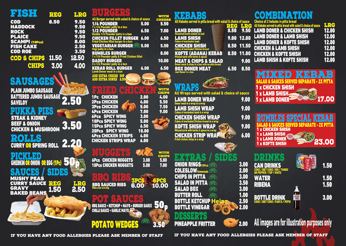 Menu Rumbles Fish Bar Chatteris-1