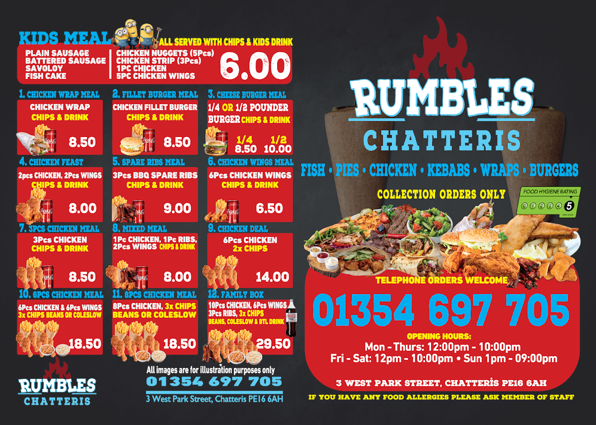 Menu Rumbles Fish Bar Chatteris-2