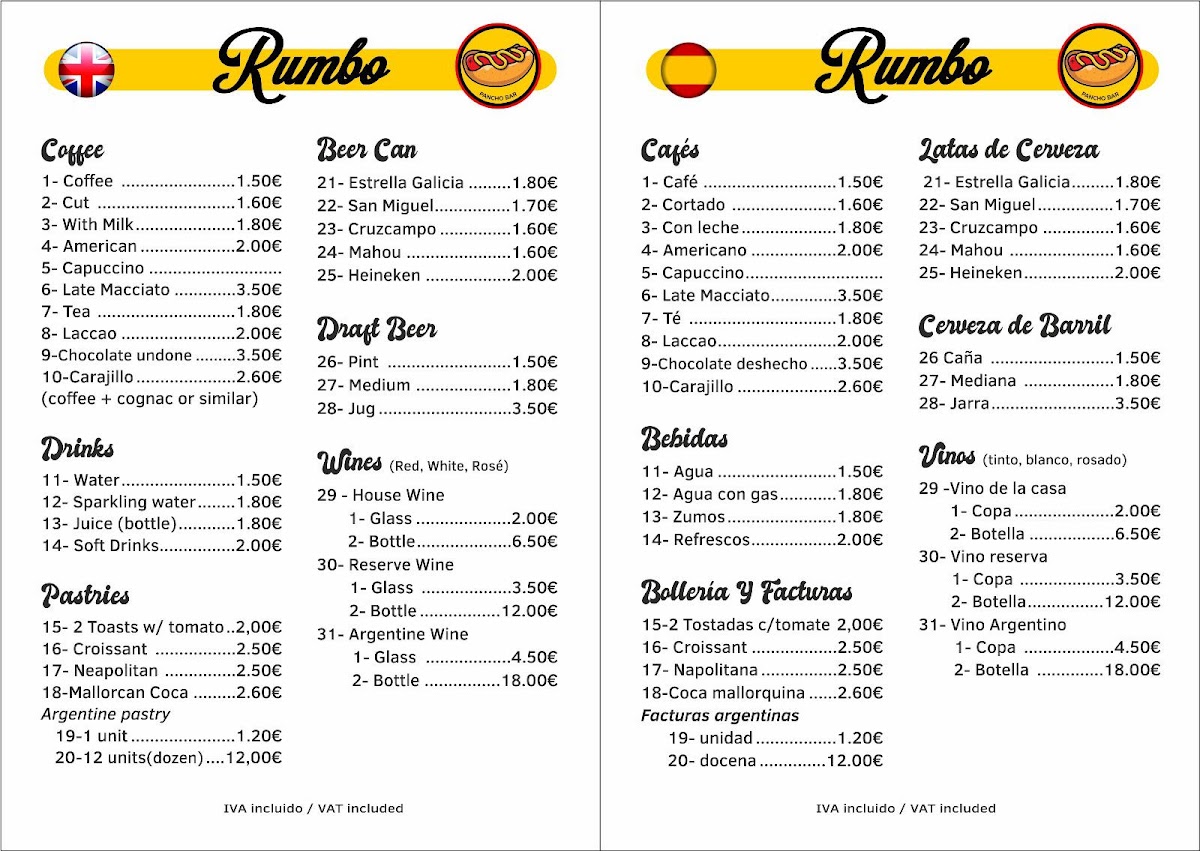 Menu Rumbo Pancho Bar-5
