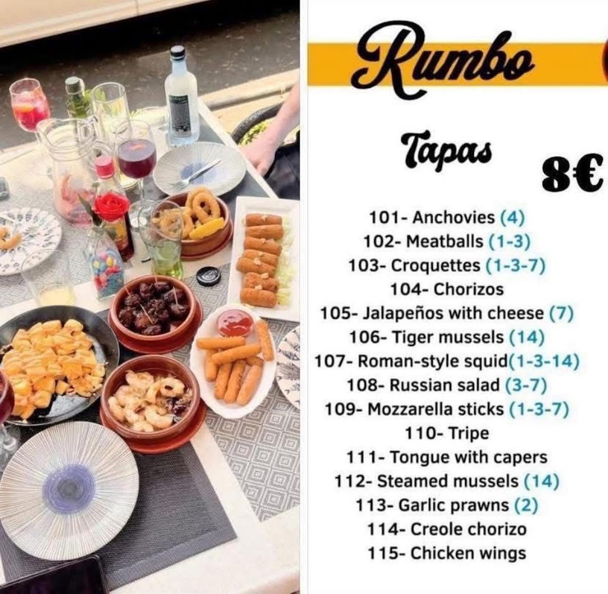 Menu Rumbo Pancho Bar-9