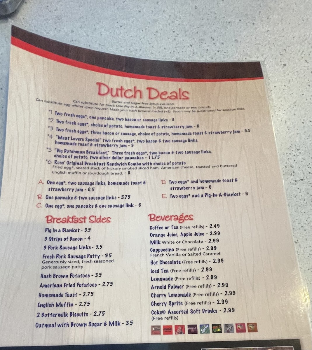Menu Russ' Restaurant-2