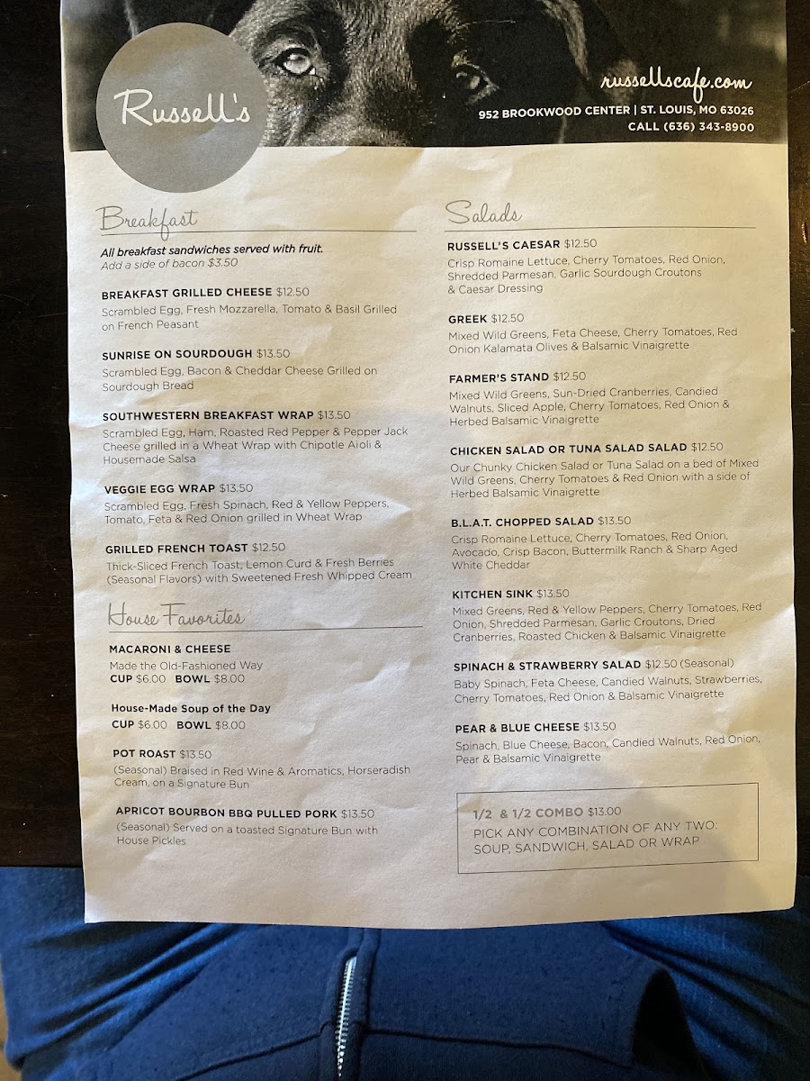 Menu Russell's Cafe & Bakery-3