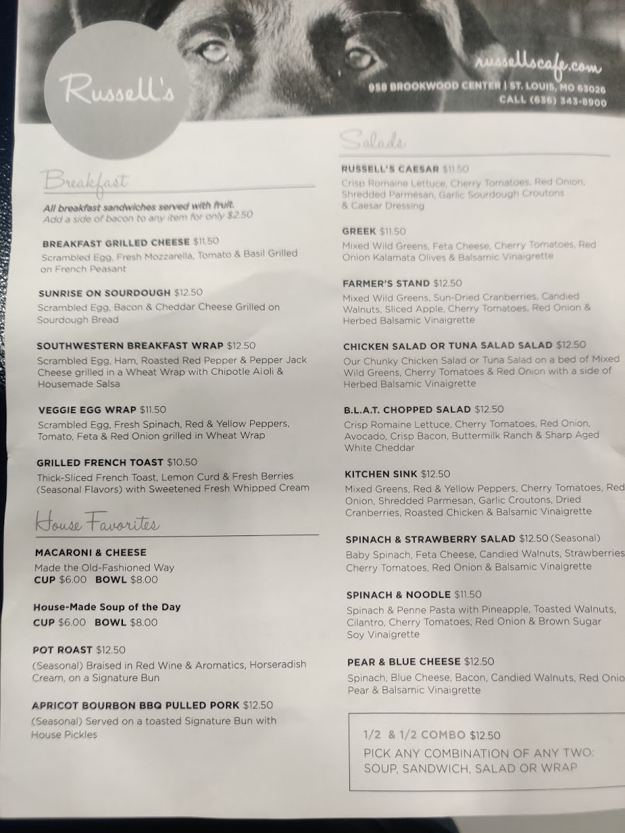 Menu Russell's Cafe & Bakery-6