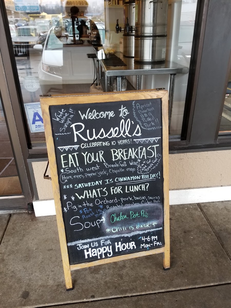 Menu Russell's Cafe & Bakery-7