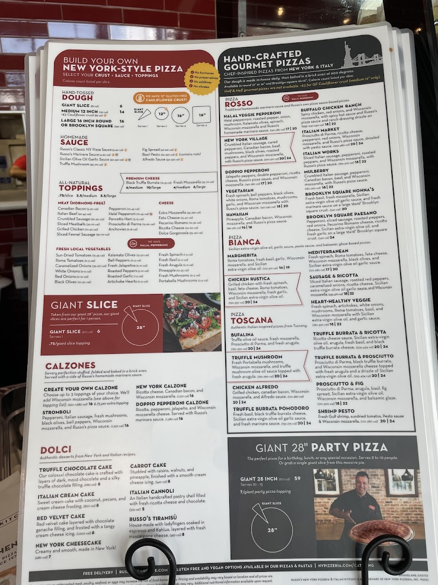 Menu Russo's New York Pizzeria & Italian Kitchen | Bridgeland-1