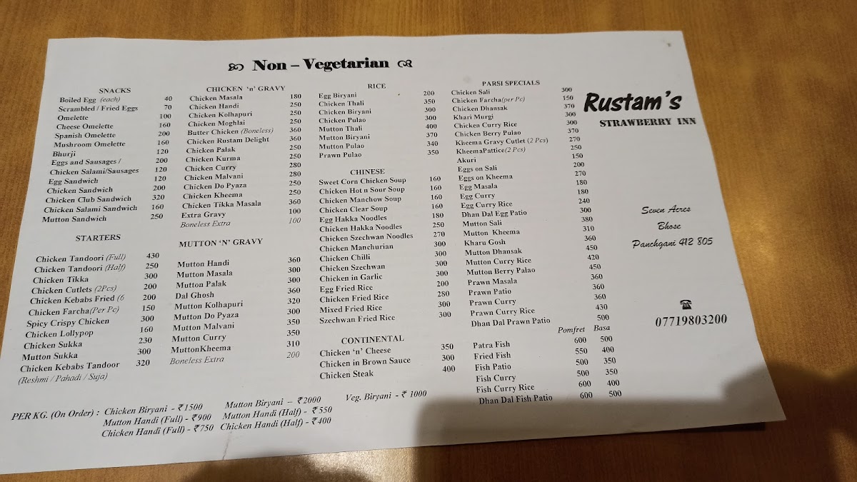 Menu Rustam's Strawberry Inn-5