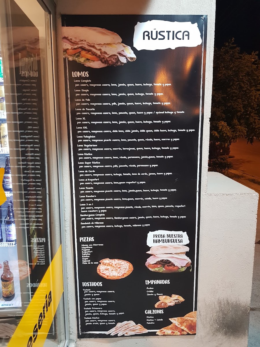 Menu Rústica, Lomitería Y Hamburguesería-2