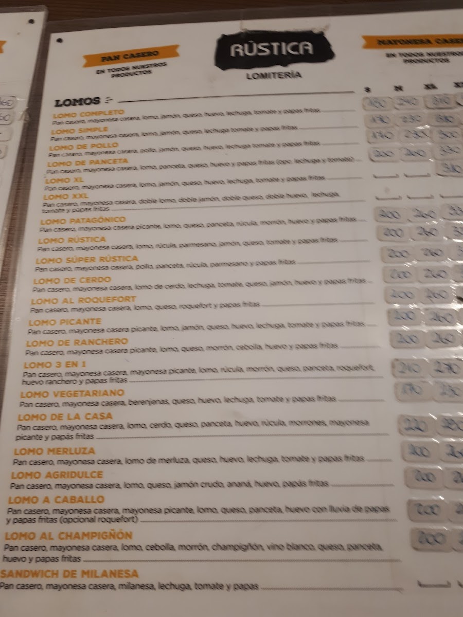 Menu Rústica, Lomitería Y Hamburguesería-3