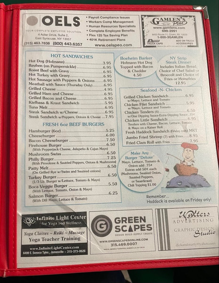 Menu Ruston's Diner-2