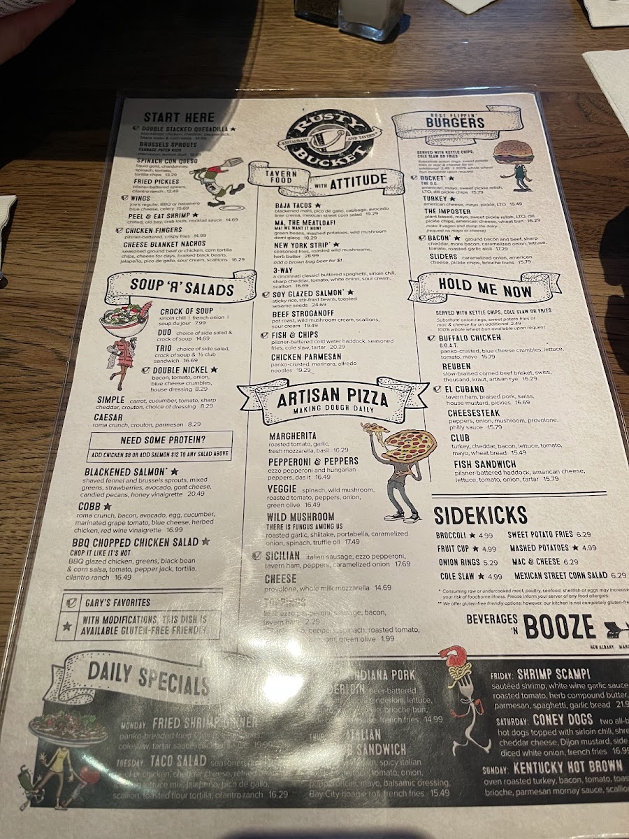Menu Rusty Bucket Restaurant And Tavern-2